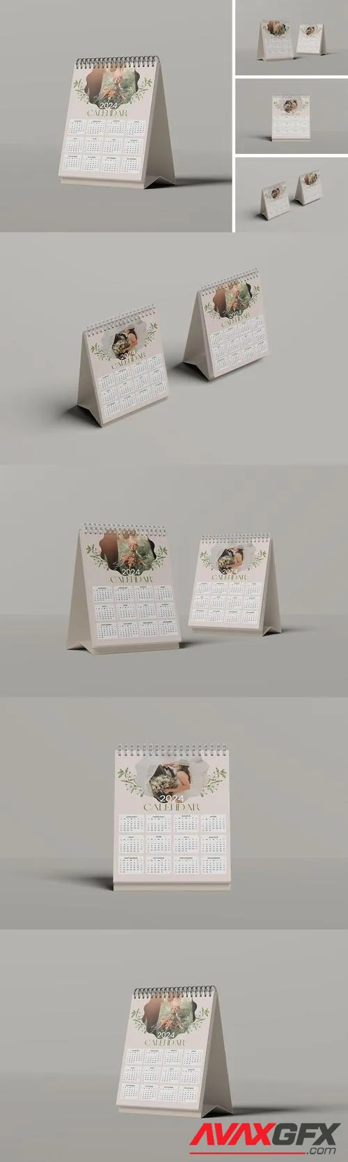 Desk Calendar Mockup