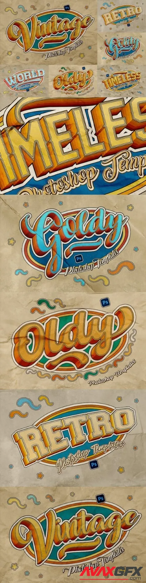 Retro Text Effects - 91543514