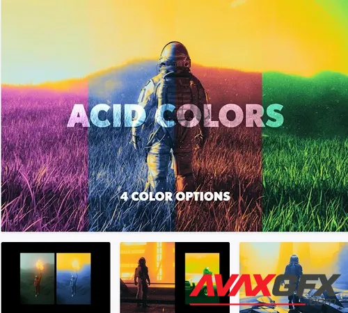 Acid Gradient Maps Photo Effect - 91964880