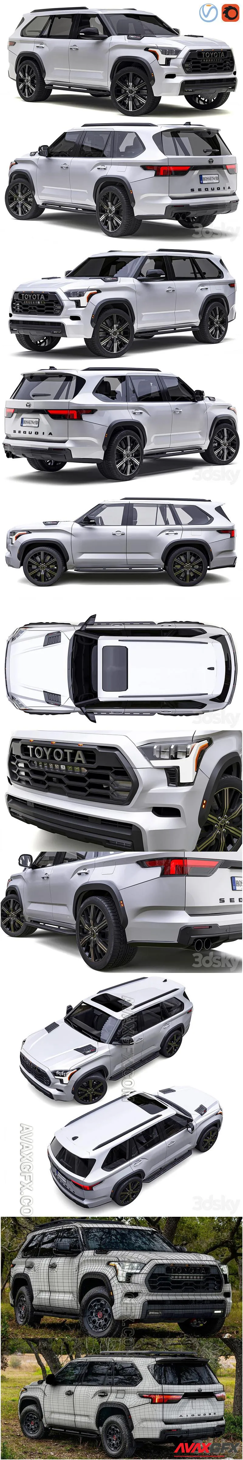 Toyota Sequoia 2023 - 3D Model