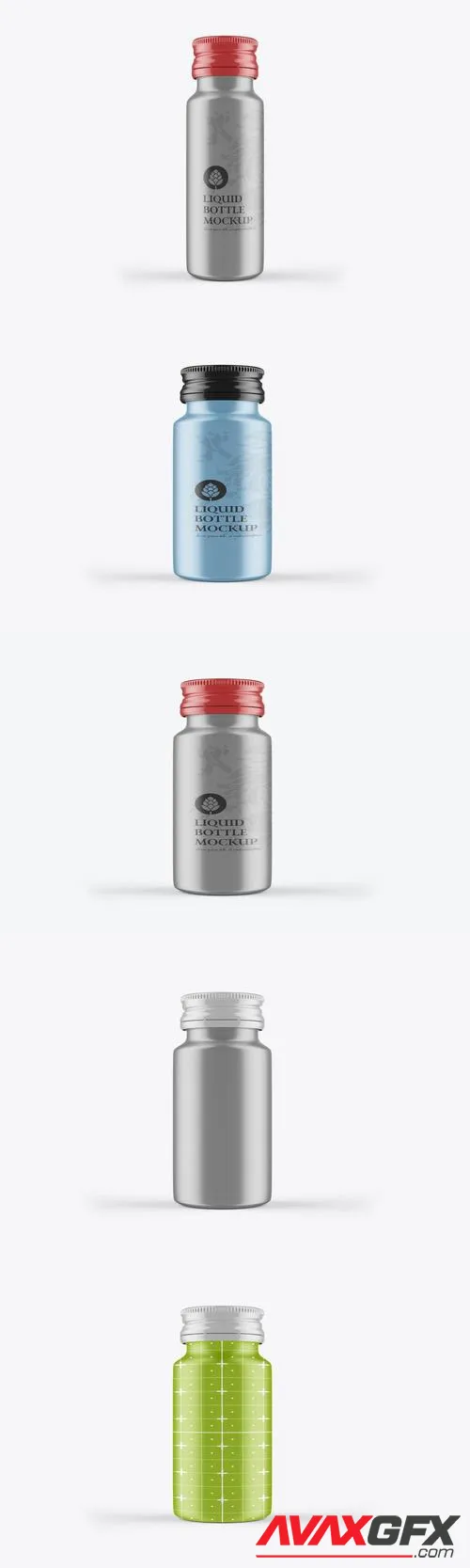 Metallic Cosmetic Bottle Mockup