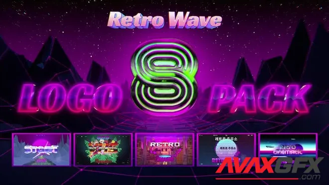 MA - Retro Wave Logo Pack 08 1553050