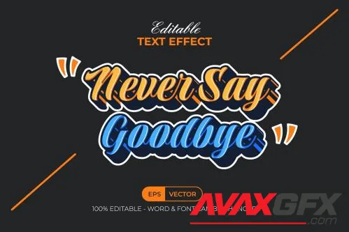 Quote Text Effect Sticker Style - 91895759