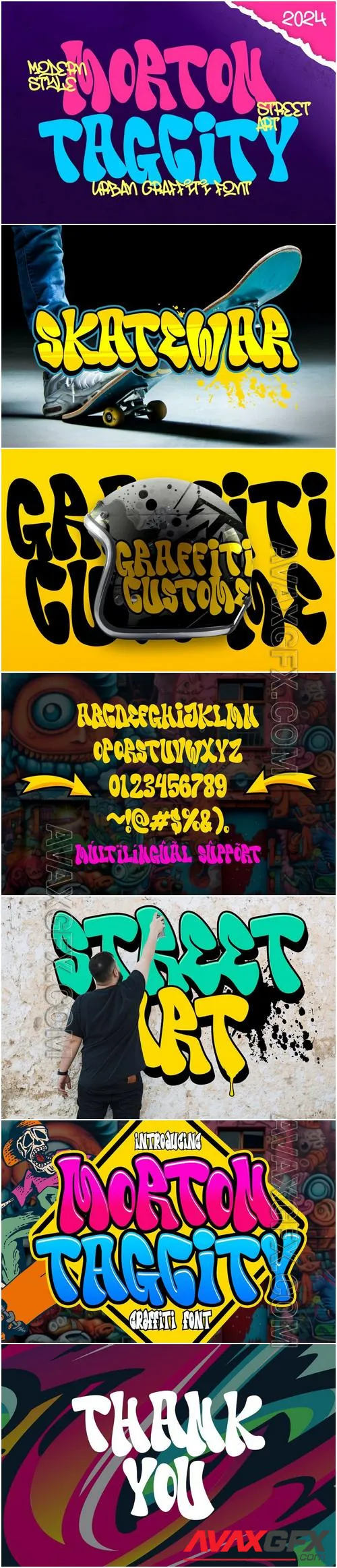 Morton Tagcity - Graffiti Font