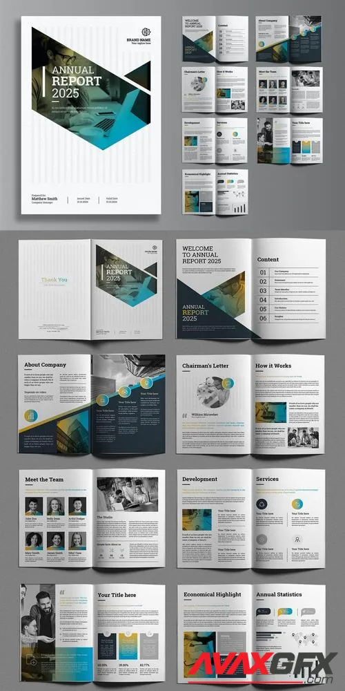 Company Annual Report Layout