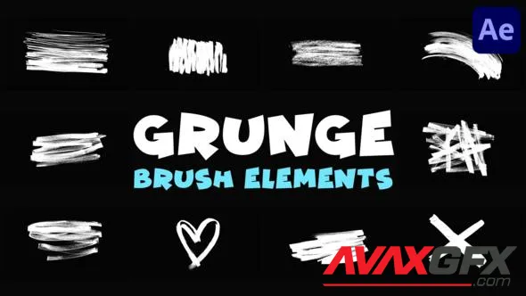Grunge Brush Elements | After Effects 50327315 Videohive