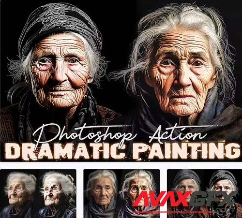 Dramatic Painting Photoshop Action - S3LRLXR