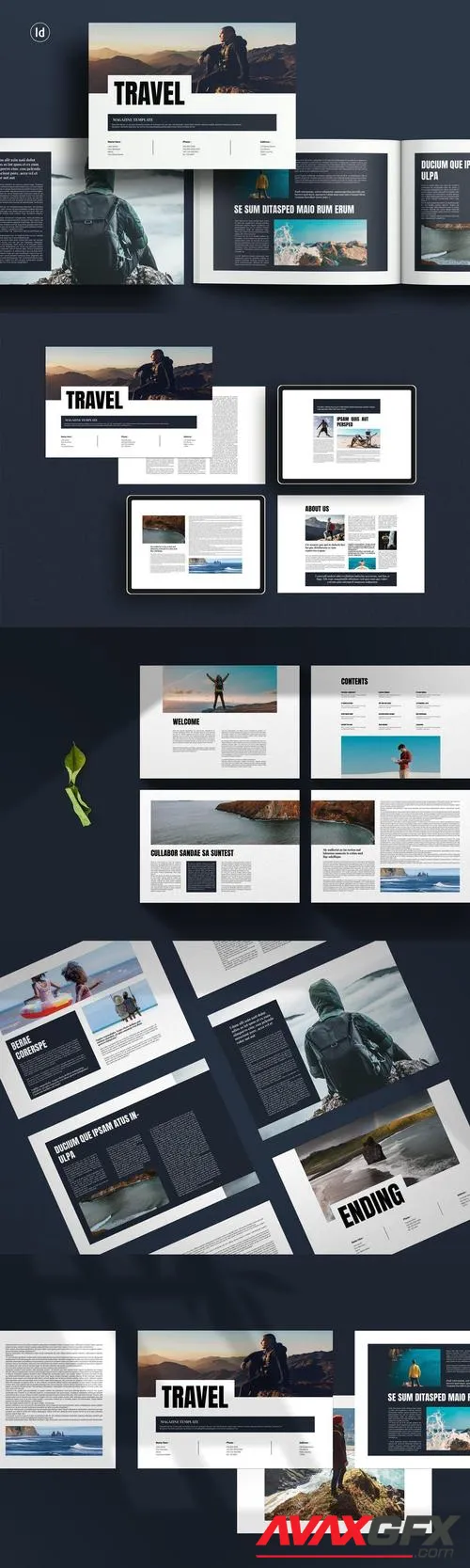 Minimal Travel Landscape Template 5NWZ77W