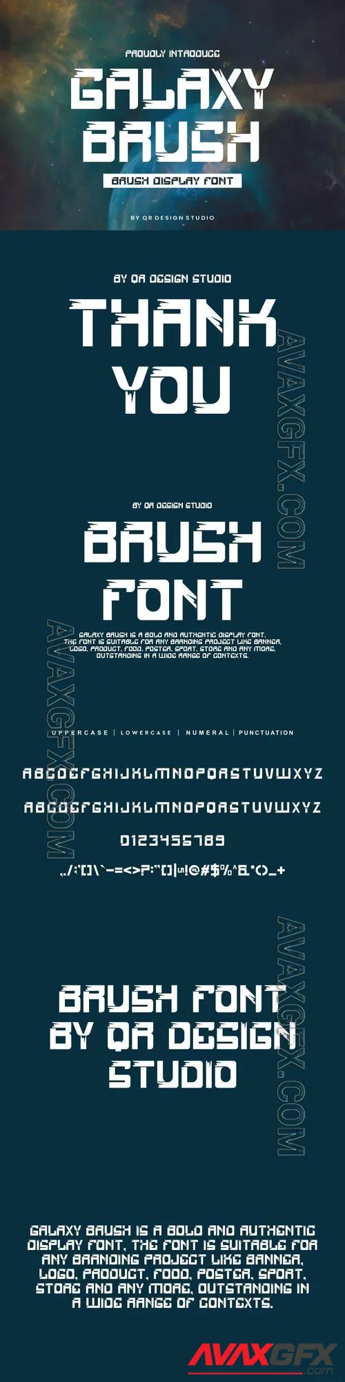 Galaxy Brush Font