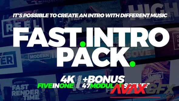 Fast Intro Pack 5in1 22008950 Videohive