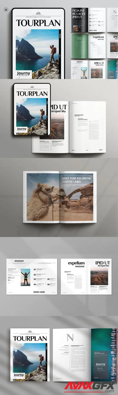 Tour Plan Magazine Template 9WTM53A