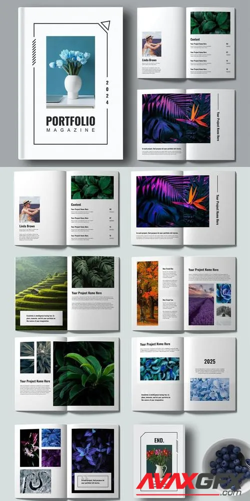 Minimal Portfolio Magazine Design