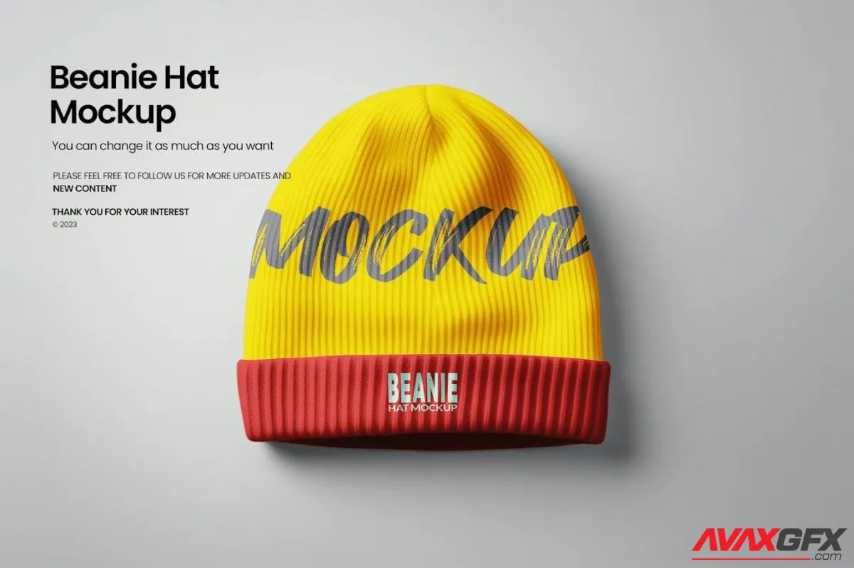 Beanie Hat Mockup 98KFCC3