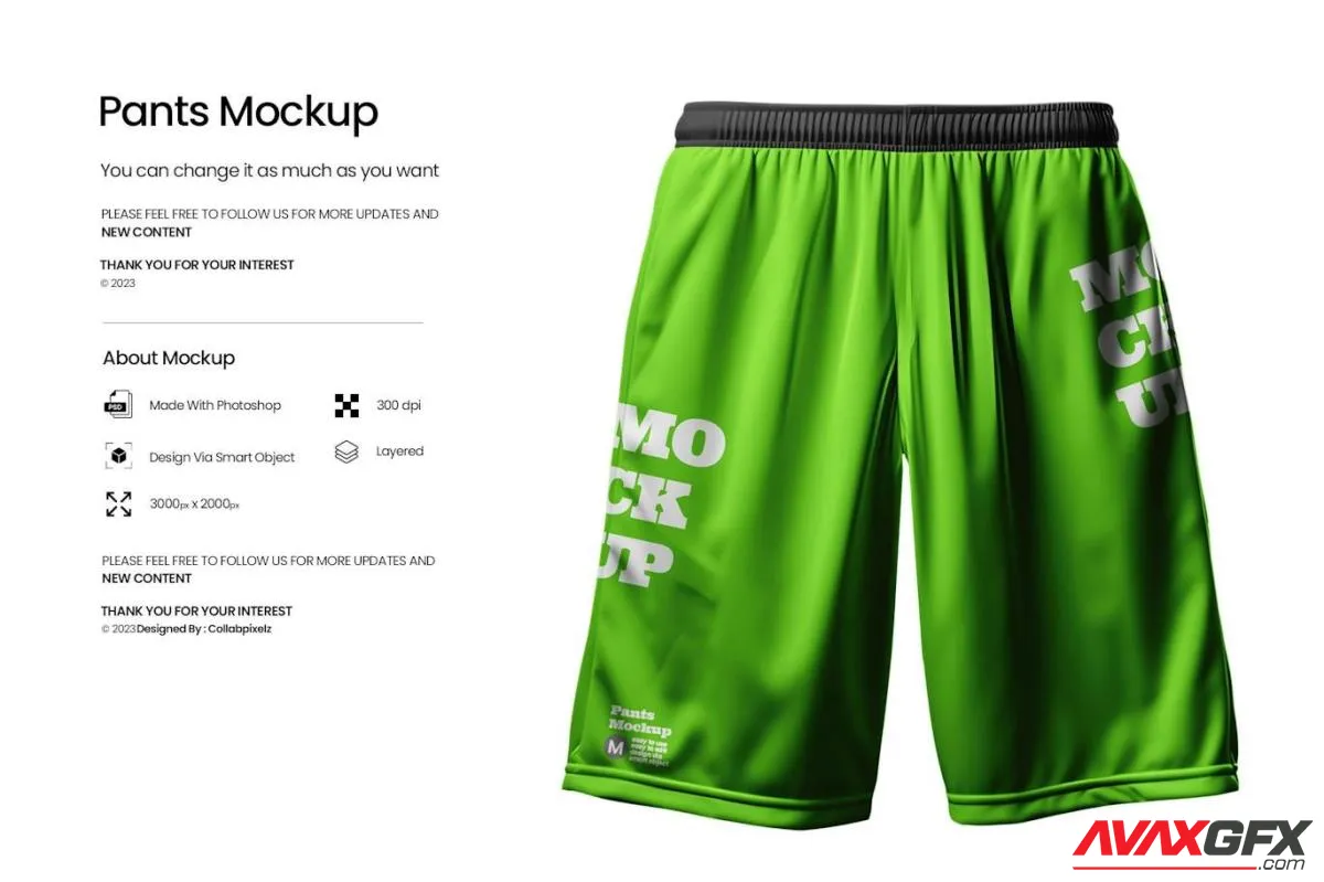 Pants Mockup SLLYU5Q