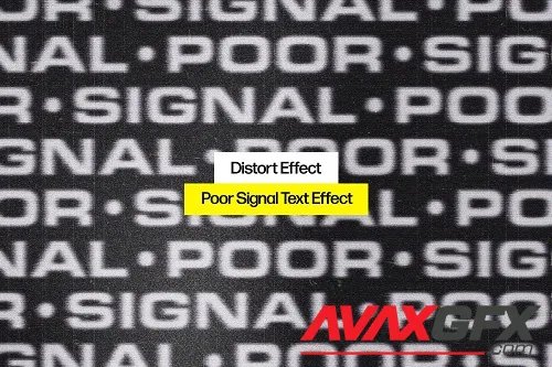 Poor Signal Text Effect - 91978880