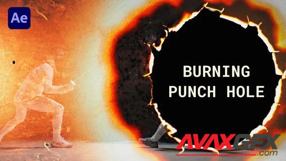 Burning Punch Hole Transitions | After Effects 50240041 Videohive