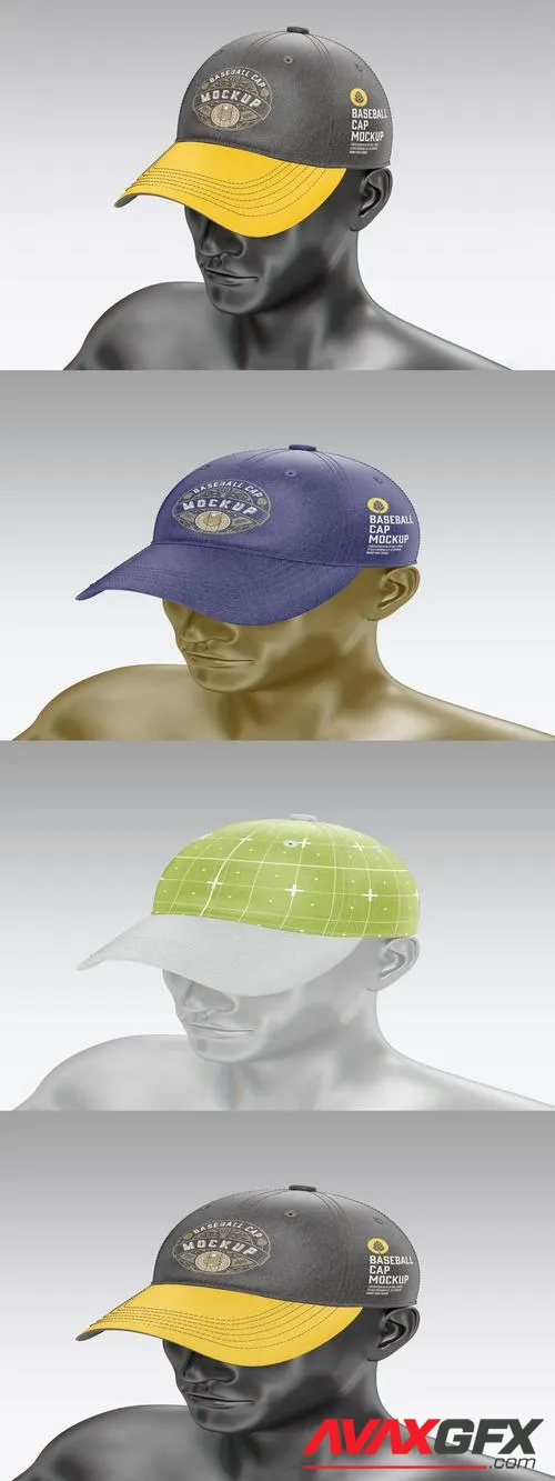 Baseball Cap with Manikin Mockup