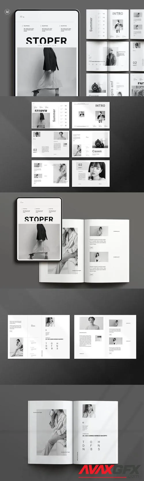 Minimal Magazine Template QYDM2D8