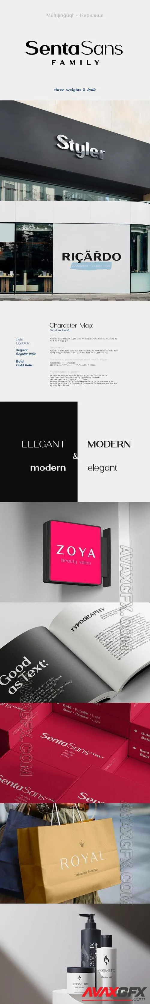 SentaSans Font Family