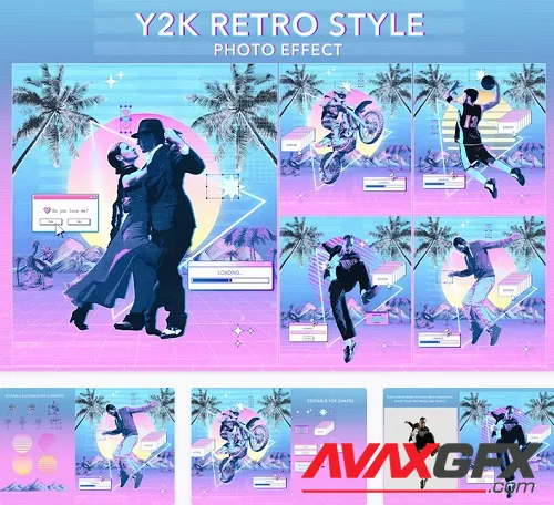 Y2K Retro Style Photo effect - TQVJ8PJ