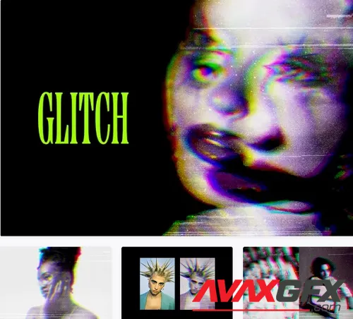 RGB Glitch Photo Effect - 91964108