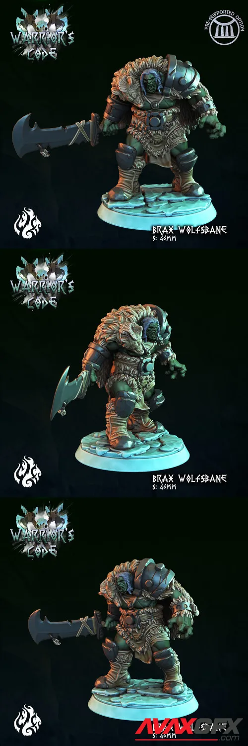 Brax Wolfsbane, Orc Hero - 3D Print