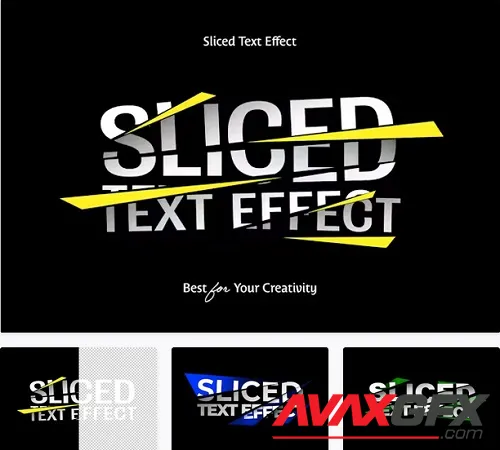 Sliced Text Effect - 16080517