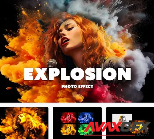 Cinematic Explosion Photo Effect - 91720572