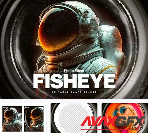 Fisheye Lens Photo Effect Template - VRUA53K