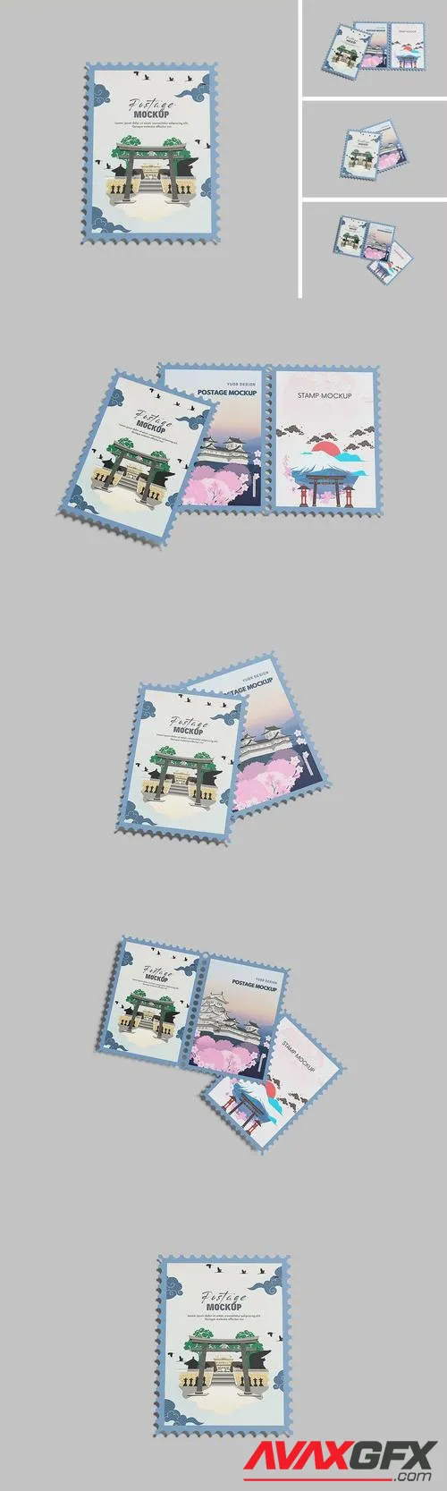 Postage Stamp Mockup