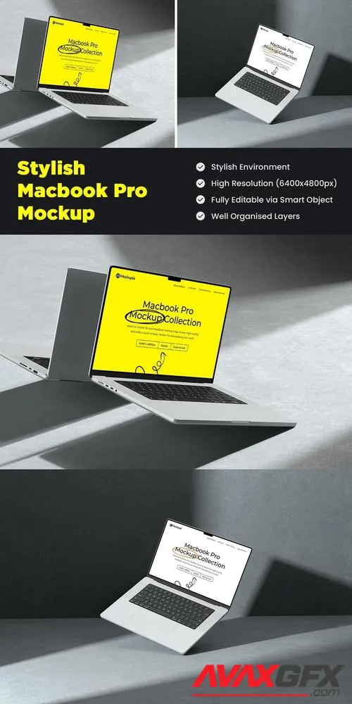 Stylish Macbook Pro Mockup