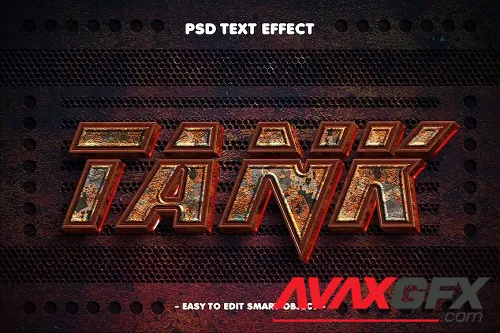 Tank 3d Text Effect Layer Style - Q34UV82