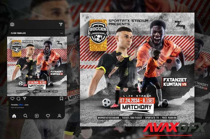 Soccer Flyer Template MGAMZD8