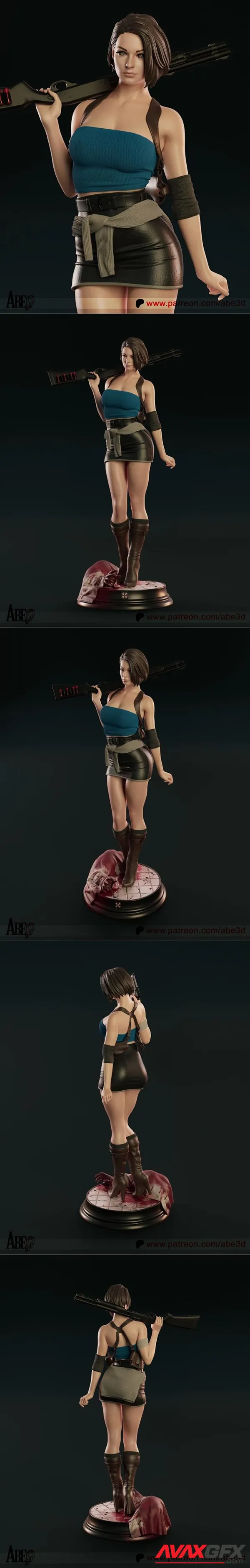 Abe3d – Jill Valentine – 3D Print