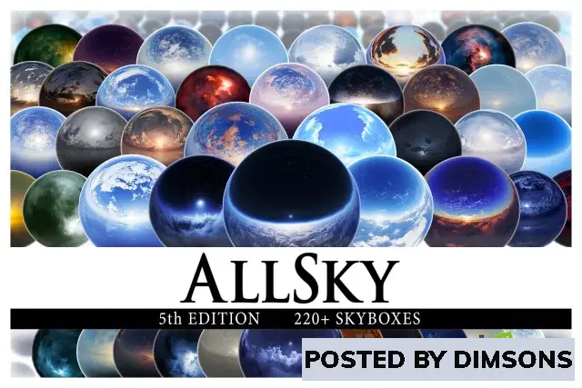 Unity 2D AllSky - 220+ Sky / Skybox Set v5.1.0