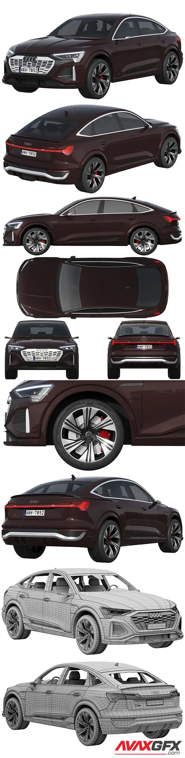 Audi Q8 Sportback E-Tron 3D Model