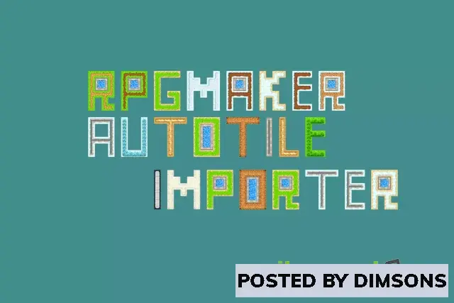 Unity Tools Autotile Importer for RPG Maker-Compatible Tilesets image v2.2