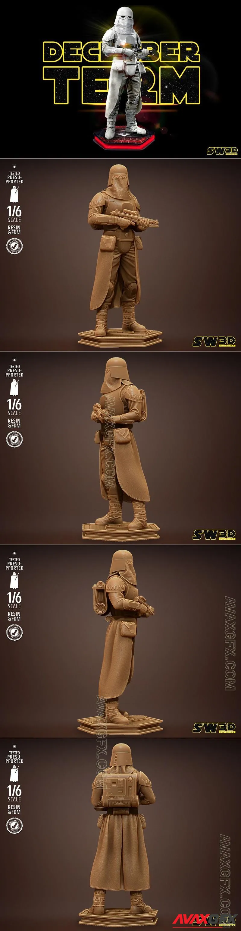 Star Wars - Snow Trooper Sculpture - STL 3D Model