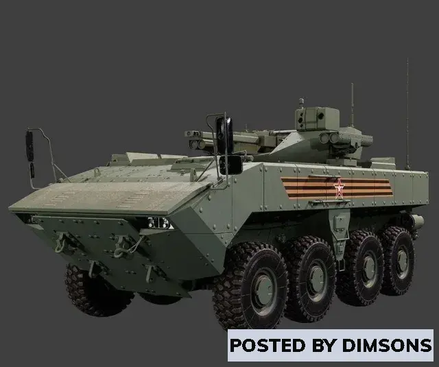 Military Boomerang BTR Tank - 3D Model