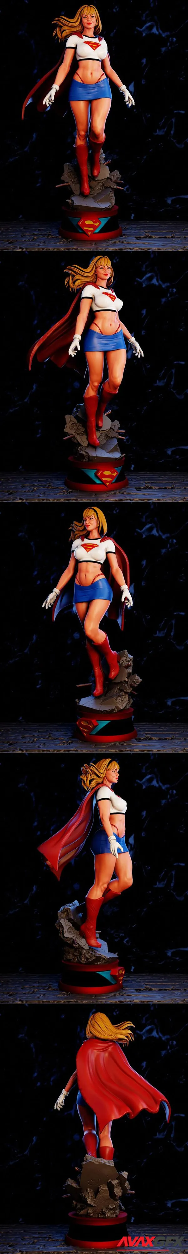 BrunoArt3D – Supergirl – 3D Print