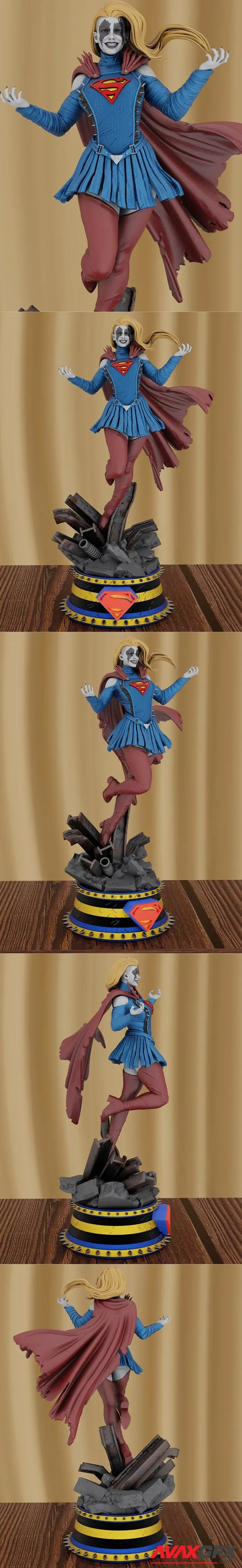 BrunoArt3D – Supergirl Infected – 3D Print