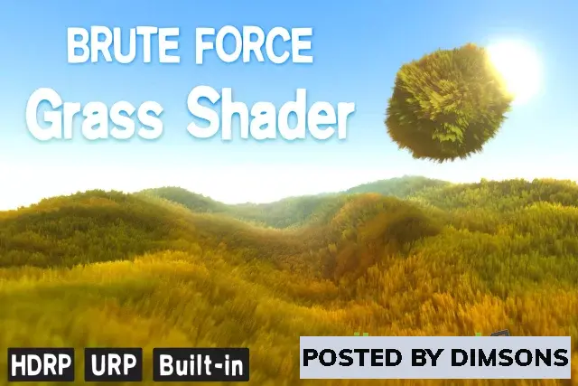 Unity Shaders Brute Force - Grass Shader v1.9 (Jun 27, 2023)