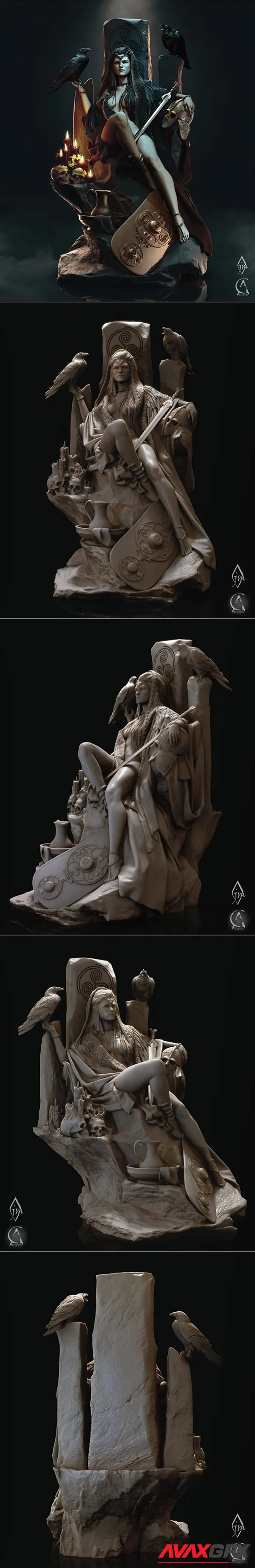 CA Sculpts – The Morrigan – 3D Print