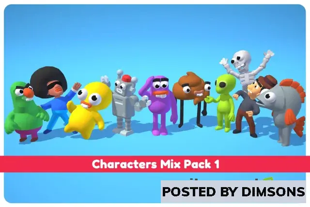 Unity 3D-Models Characters Mix Pack 1 v1.0