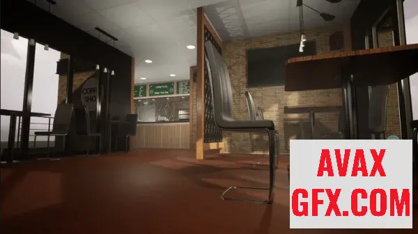 Unreal Engine Asset - Coffee Shop v4.27+