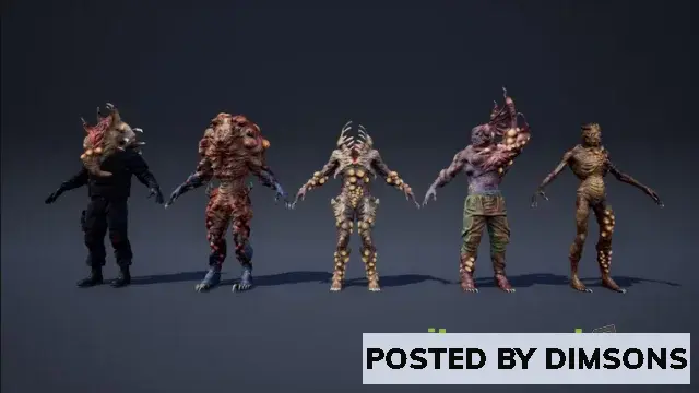 Unreal Engine Characters Humanoids Creatures Pack v4.2x, 5.x