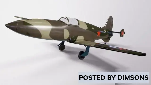 Aircraft Jet fighter BI-1 - 3D Model