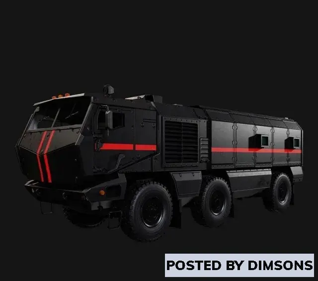 Vehicles, cars Kamaz Typhoon Truck - 3D Model