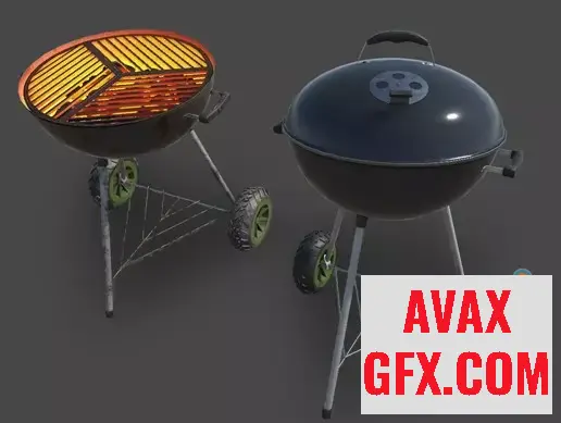 Unity Asset - Kettle Grill PBR v1.0