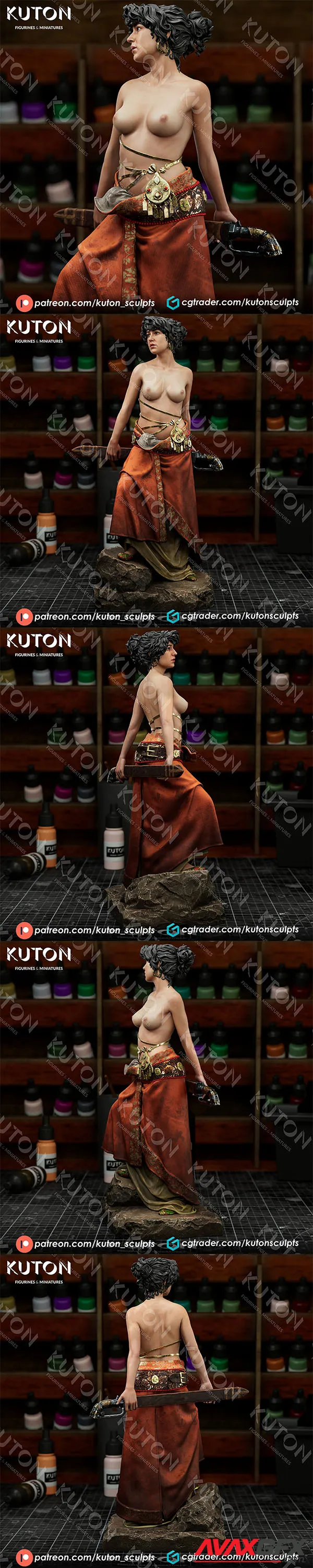 Kuton Figurines – Salome – 3D Print